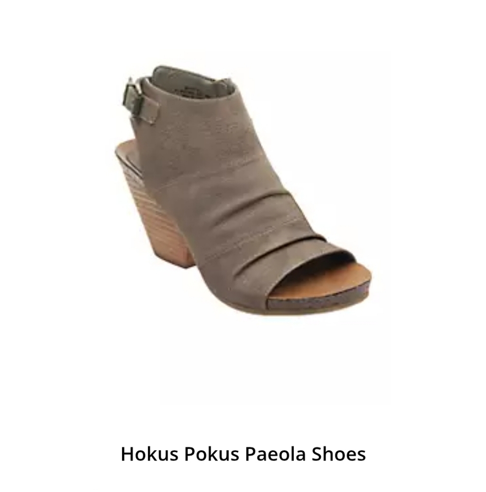 Hokus Pokus Paeola Lt. Brown Open Toe Bootie  Size 9.5M